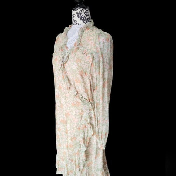 Esqualo Floral Ruffle Wrap Dress NWT Sz 6 - Picture 7 of 10